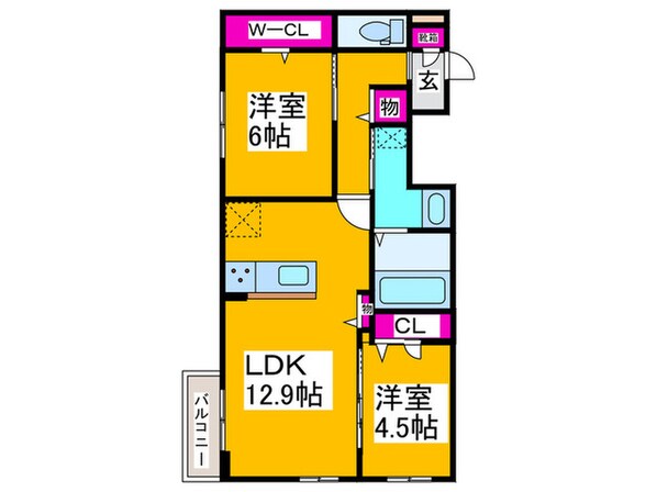 仮)D-room日置荘西町四丁の物件間取画像